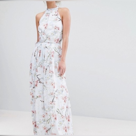 NWT Ted Baker London Women’s Elynor Oriental Blossom Floral Maxi Dress Size 1 - Picture 4 of 16